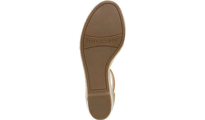 Franco Clemens Espadrille Wedge Sandal - Multi Snake Print Faux Leather