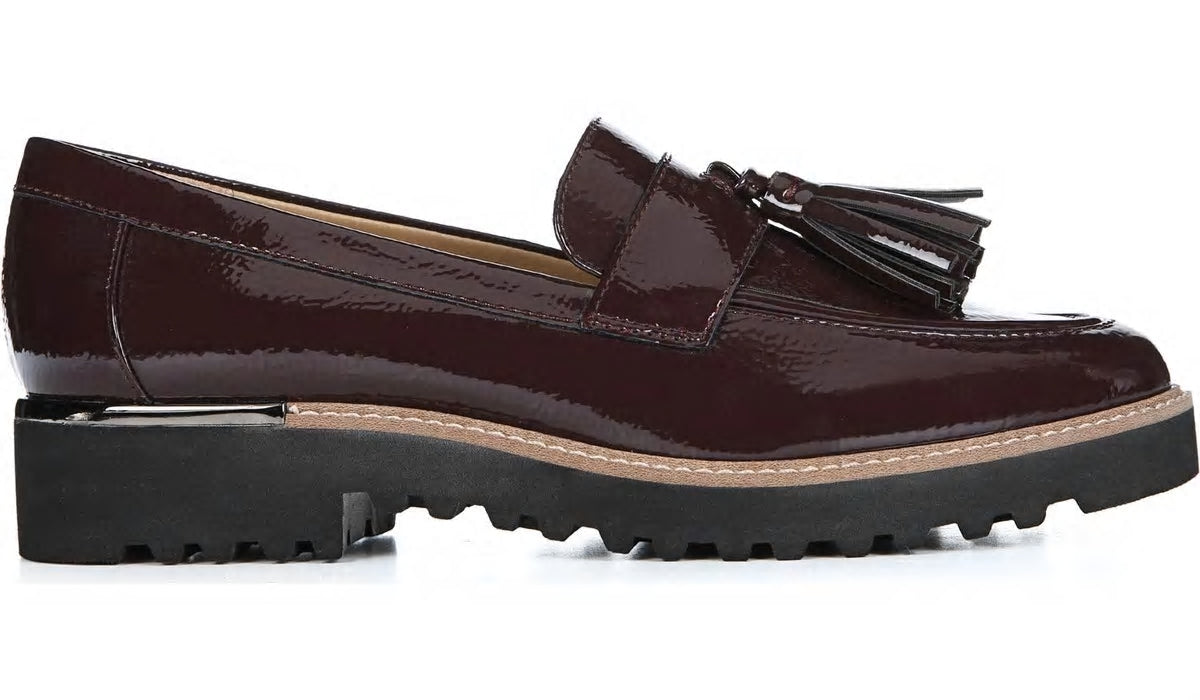 Franco Carolynn Loafer - Burgundy Faux Patent