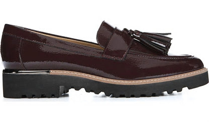 Franco Carolynn Loafer - Burgundy Faux Patent