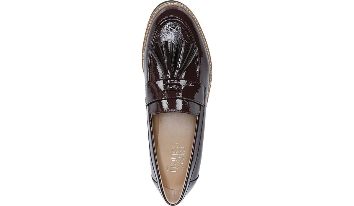 Franco Carolynn Loafer - Burgundy Faux Patent