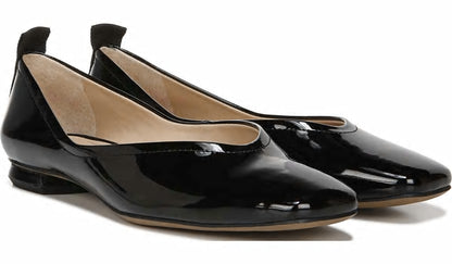 Franco Ailee Flat - Black Faux Patent