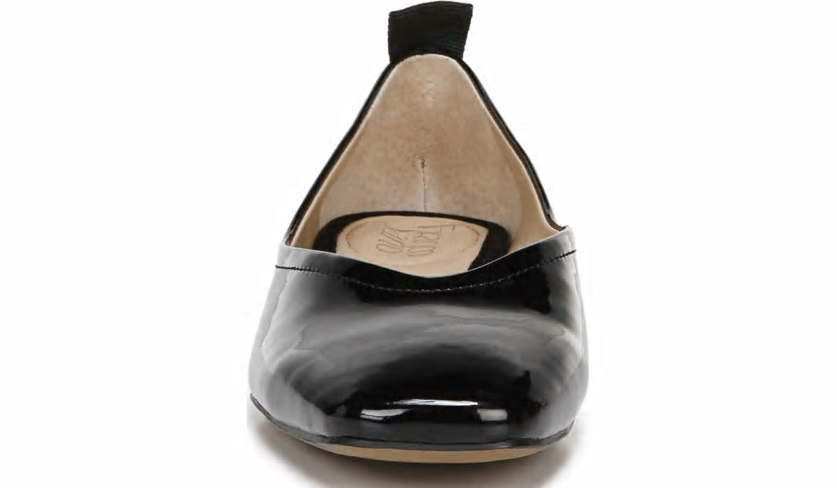 Franco Ailee Flat - Black Faux Patent