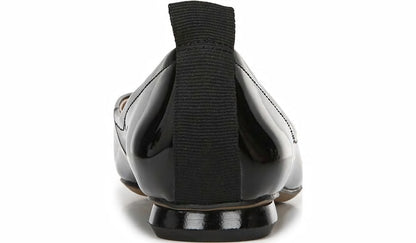 Franco Ailee Flat - Black Faux Patent