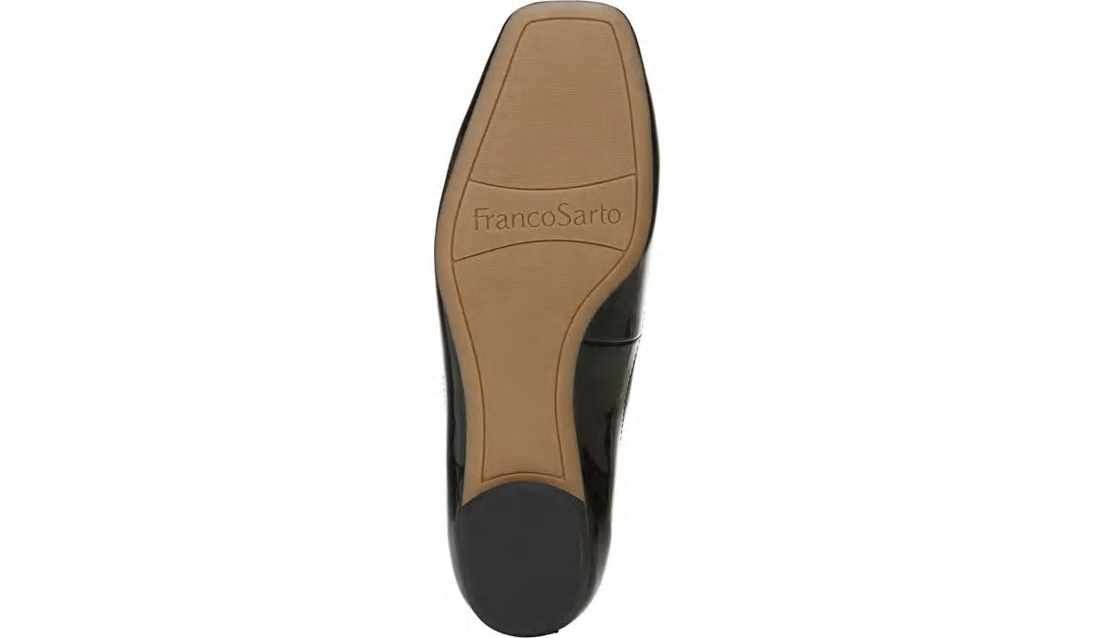 Franco Ailee Flat - Black Faux Patent