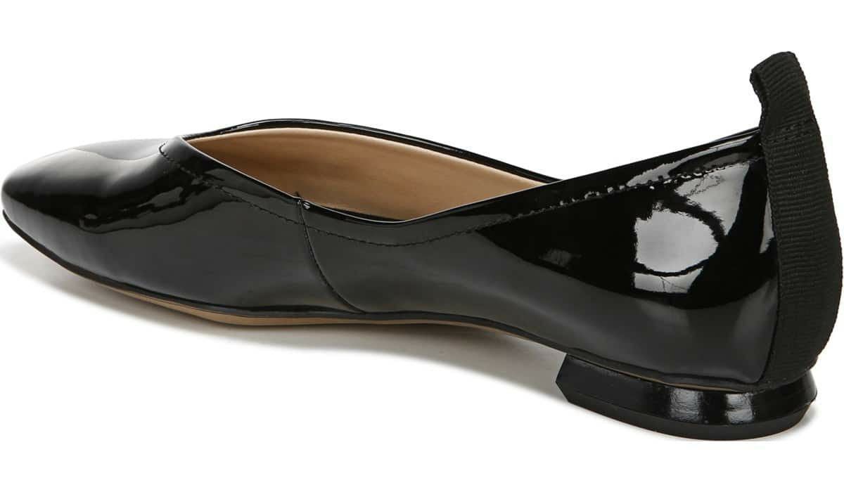 Franco Ailee Flat - Black Faux Patent