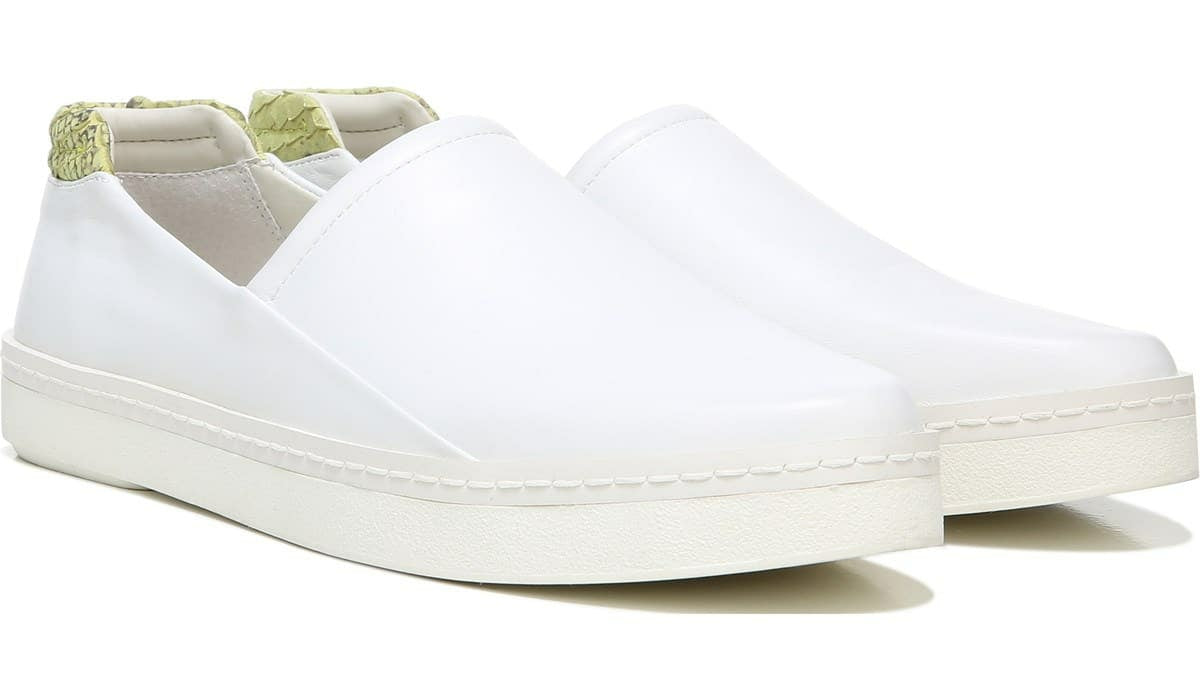 Franco Alma Slip On Sneaker - White Leather
