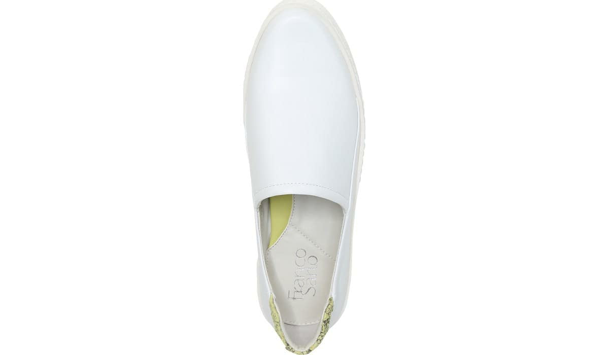 Franco Alma Slip On Sneaker - White Leather