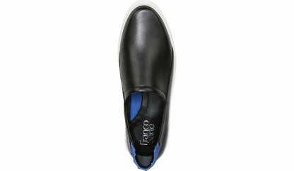 Franco Alma Slip On Sneaker - Black Leather