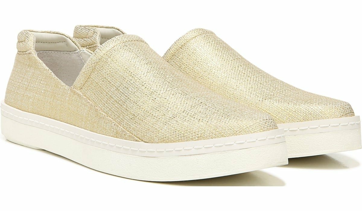 Franco Alma Slip On Sneaker - Gold Fabric