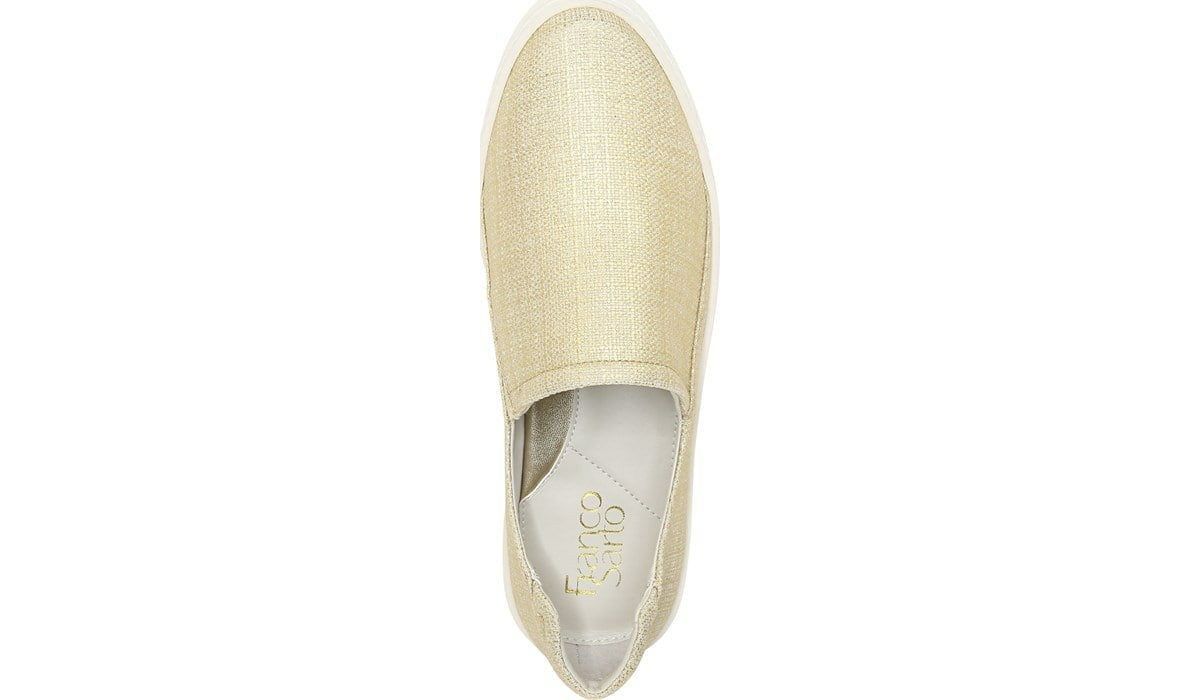 Franco Alma Slip On Sneaker - Gold Fabric