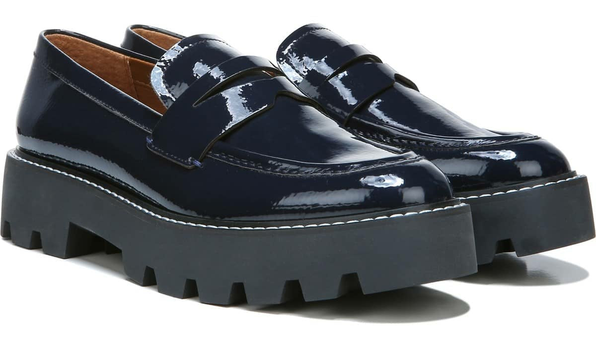 Franco Balin Platform Loafer - Midnight Patent Leather