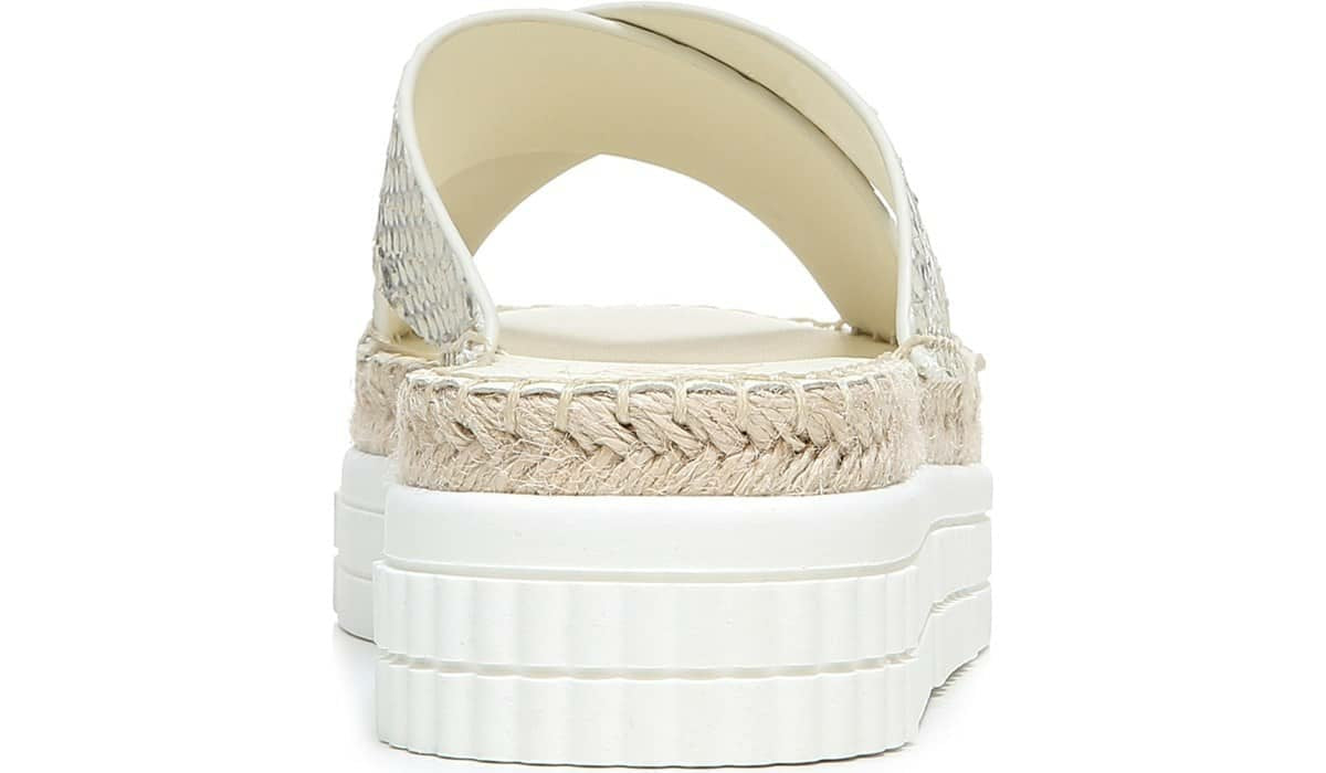 Franco Barb Platform Slide Sandal - Natural Leather
