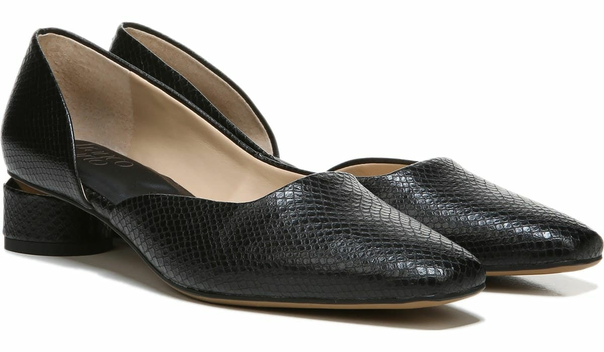 Franco Citrus Pump - Black Faux Leather