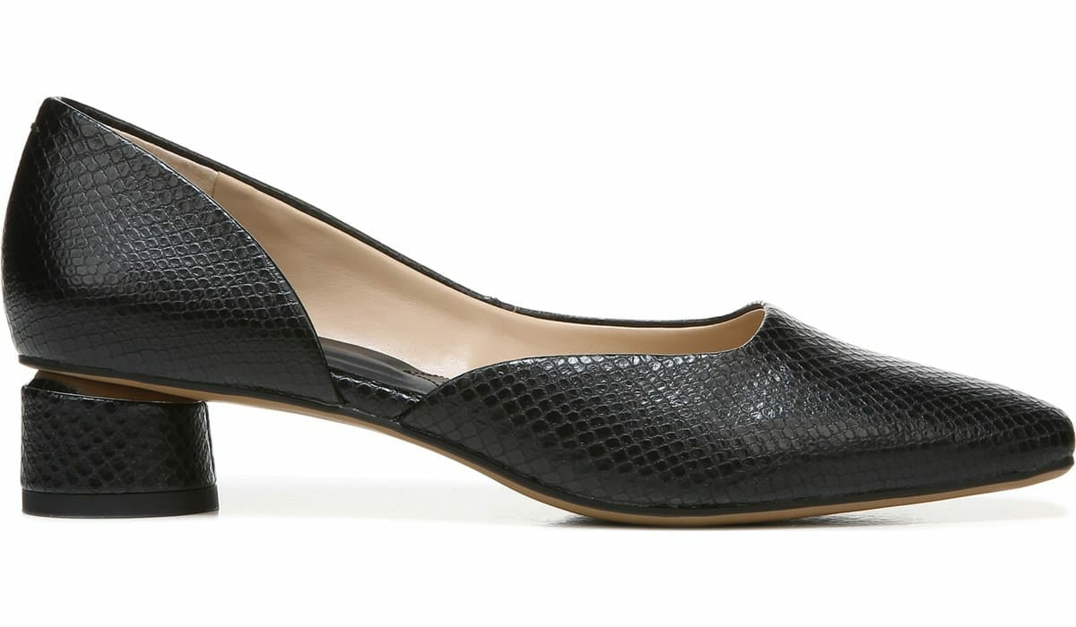 Franco Citrus Pump - Black Faux Leather