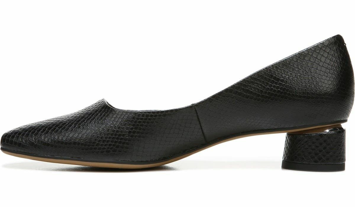 Franco Citrus Pump - Black Faux Leather