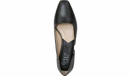 Franco Citrus Pump - Black Faux Leather