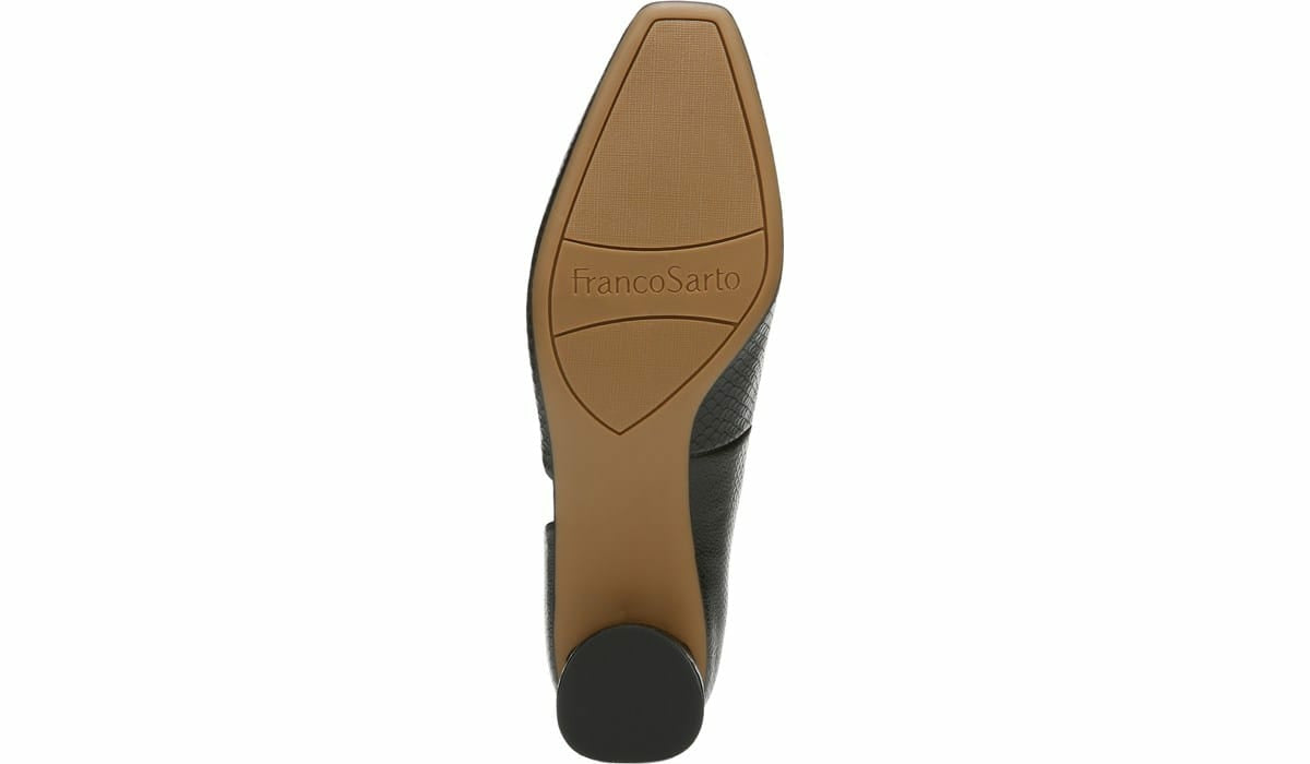 Franco Citrus Pump - Black Faux Leather
