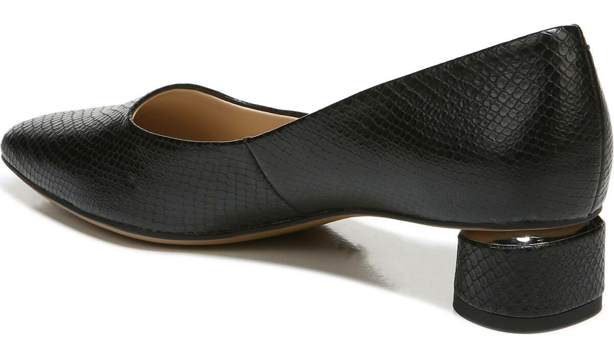 Franco Citrus Pump - Black Faux Leather