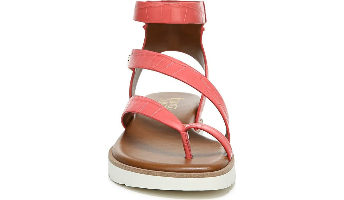 Franco Daven Gladiator Sandal - Coral Faux Leather