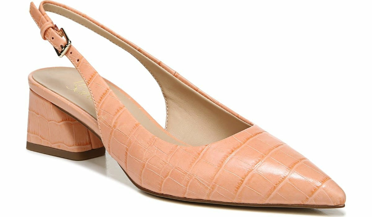 Franco Racer Slingback Pump - Peach Leather