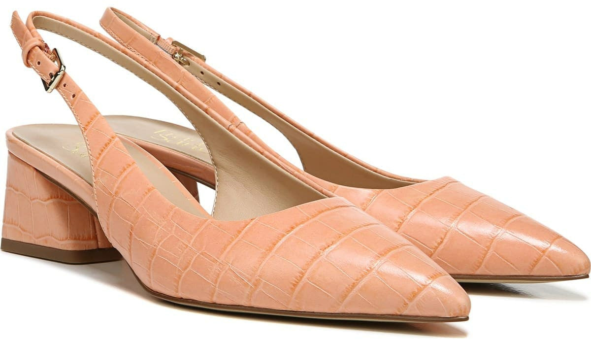Franco Racer Slingback Pump - Peach Leather