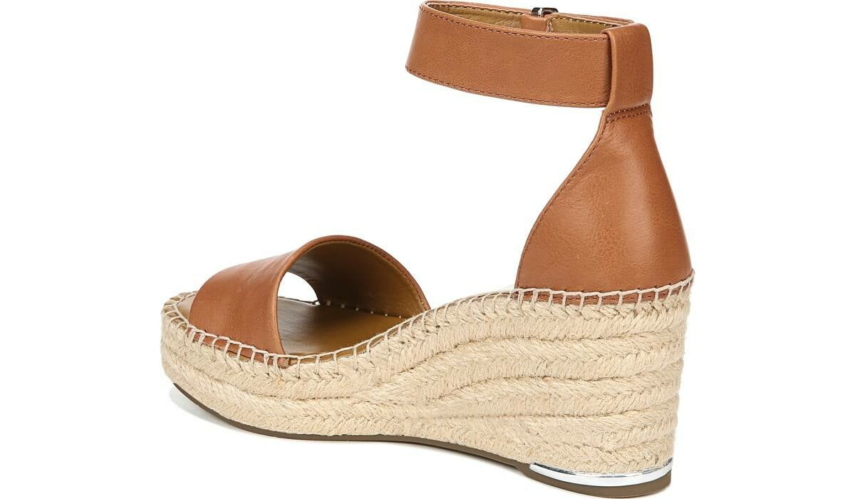 Franco Clemens Espadrille Wedge Sandal - Tan Leather