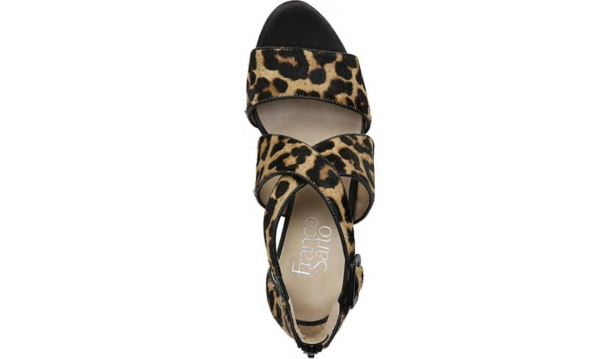 Franco Hazelle 2 Sandal - Leopard Print Calf Hair