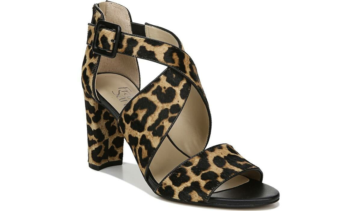 Franco Hazelle 2 Sandal - Leopard Print Calf Hair