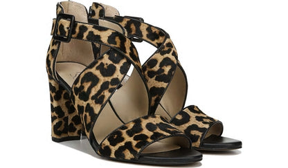 Franco Hazelle 2 Sandal - Leopard Print Calf Hair