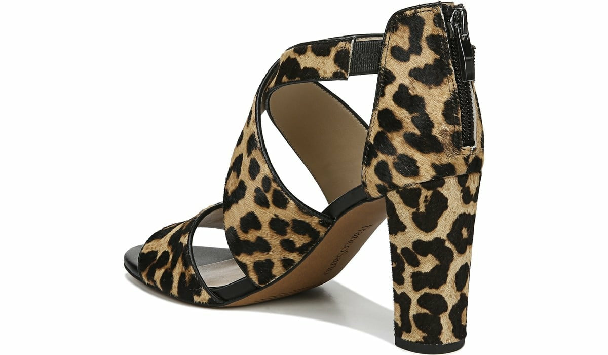 Franco Hazelle 2 Sandal - Leopard Print Calf Hair