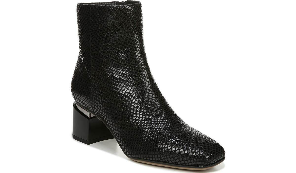 Franco Marquee Bootie - Black Snake Print Leather