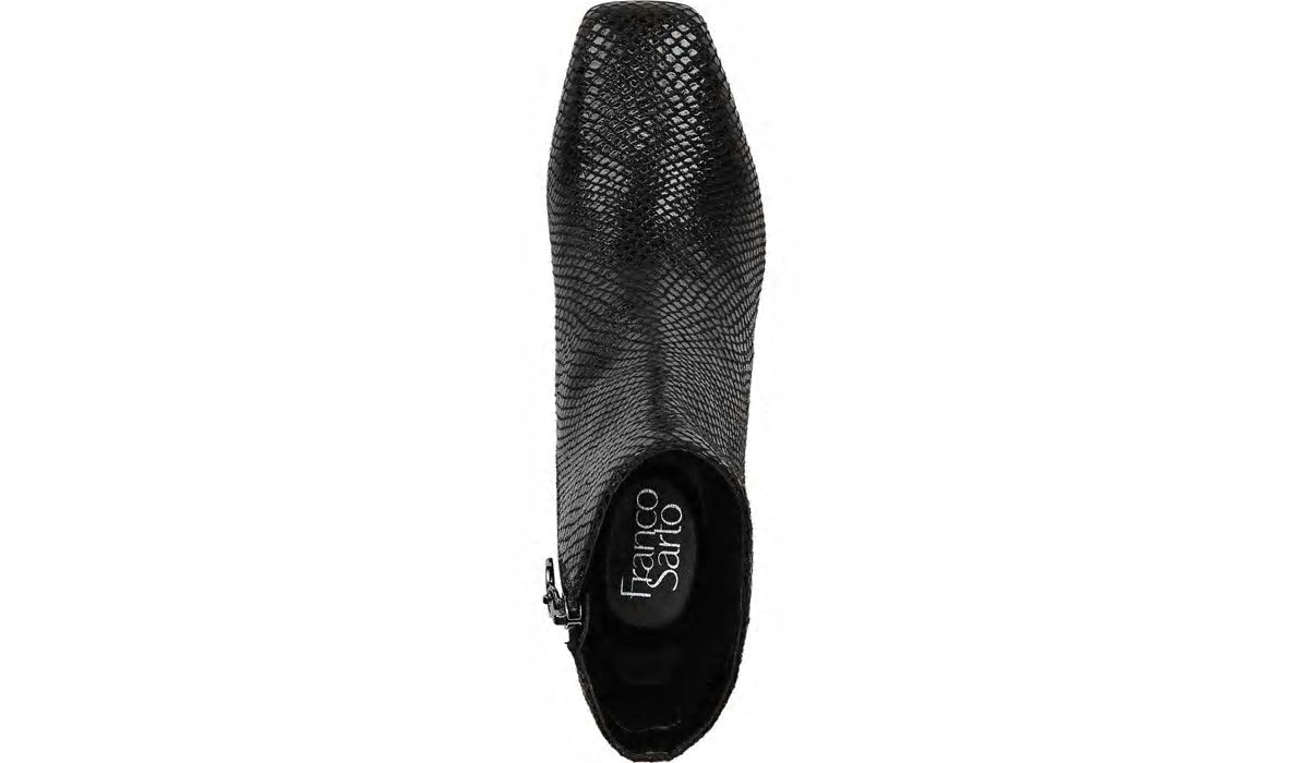 Franco Marquee Bootie - Black Snake Print Leather