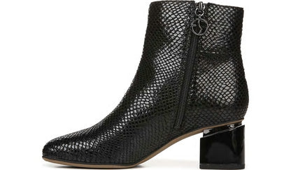 Franco Marquee Bootie - Black Snake Print Leather
