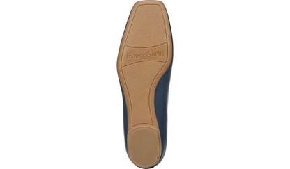 Franco Ailee Flat - Lapis Blue Leather