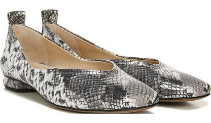 Franco Ailee Flat - Silver Snake Metallic