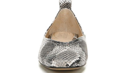 Franco Ailee Flat - Silver Snake Metallic