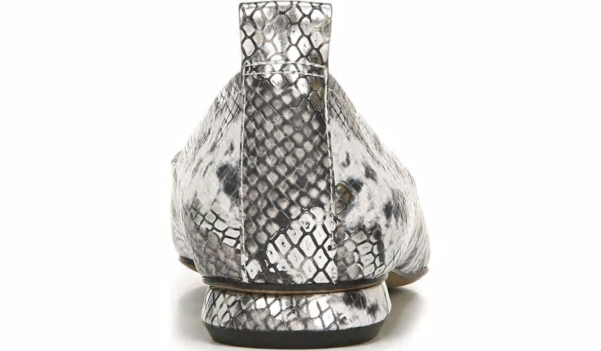Franco Ailee Flat - Silver Snake Metallic
