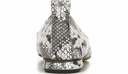 Franco Ailee Flat - Silver Snake Metallic