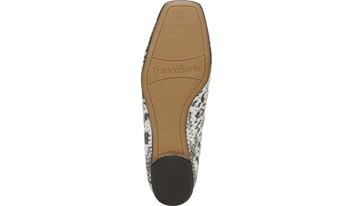 Franco Ailee Flat - Silver Snake Metallic