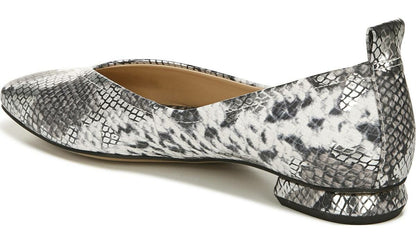 Franco Ailee Flat - Silver Snake Metallic