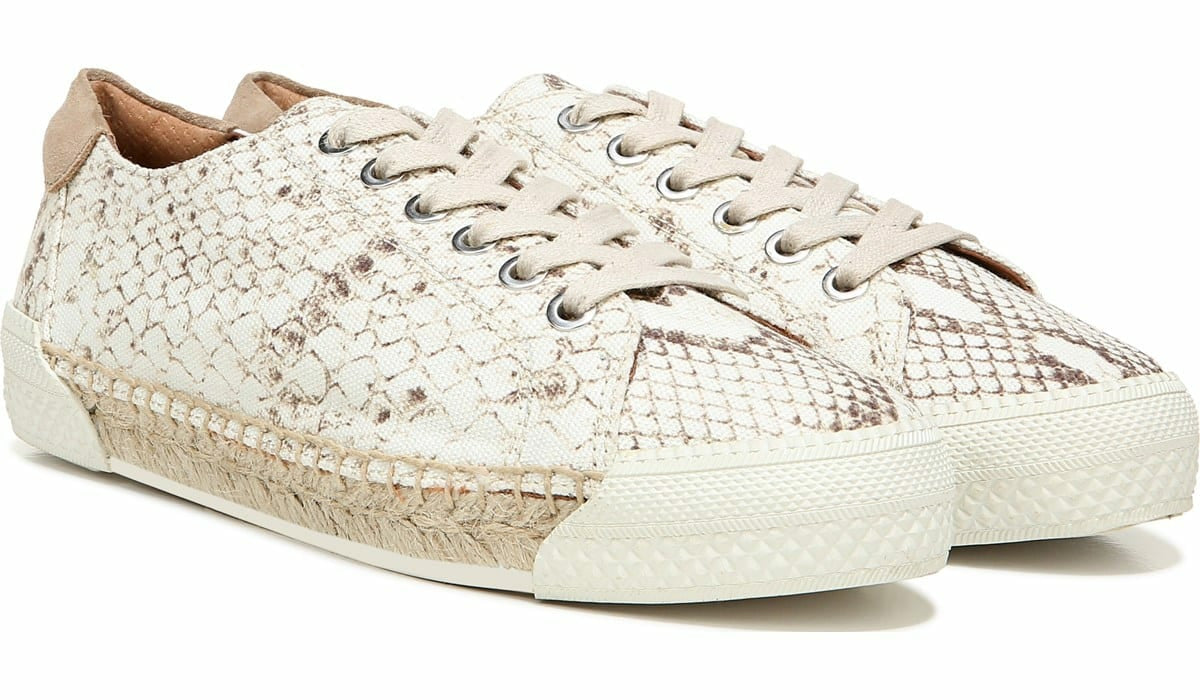 Franco Lessia 2 Lace Up Sneaker - Natural Snake Canvas