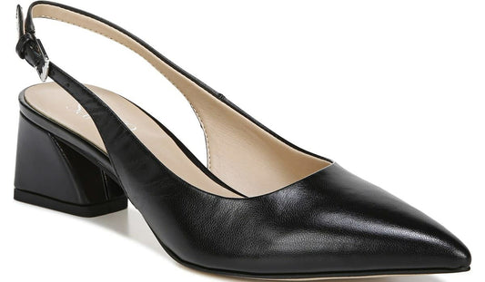Franco Racer Slingback Pump - Black Leather