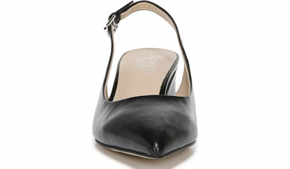 Franco Racer Slingback Pump - Black Leather