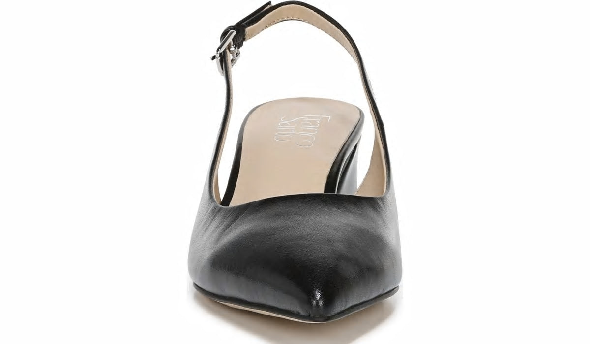 Franco Racer Slingback Pump - Black Leather