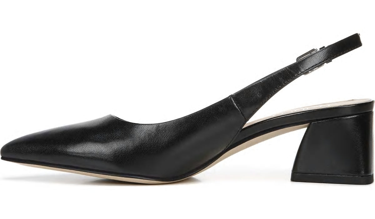 Franco Racer Slingback Pump - Black Leather