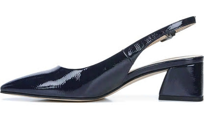 Franco Racer Slingback Pump - Midnight Patent Faux Leather