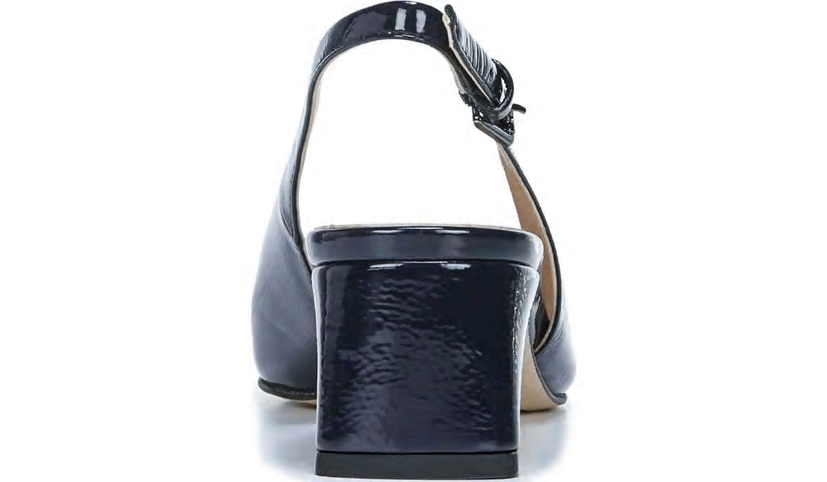 Franco Racer Slingback Pump - Midnight Patent Faux Leather