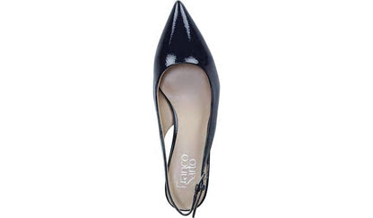 Franco Racer Slingback Pump - Midnight Patent Faux Leather