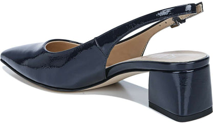 Franco Racer Slingback Pump - Midnight Patent Faux Leather