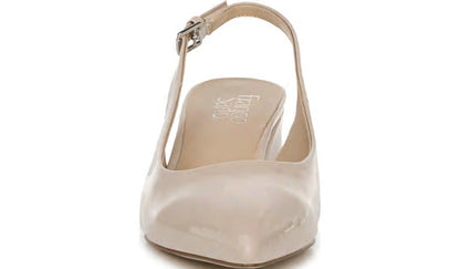 Franco Racer Slingback Pump - Nude Patent Faux Leather